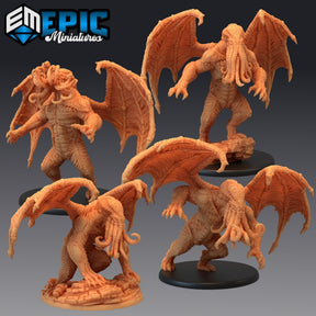 Star Spawn Miniature | Set of 4 - Tabletop RPG & D&D miniature. Perfect for wargaming & collectors