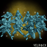 Stealth Team Miniature | Set of 8 - Tabletop RPG & D&D miniature. Perfect for wargaming & collectors