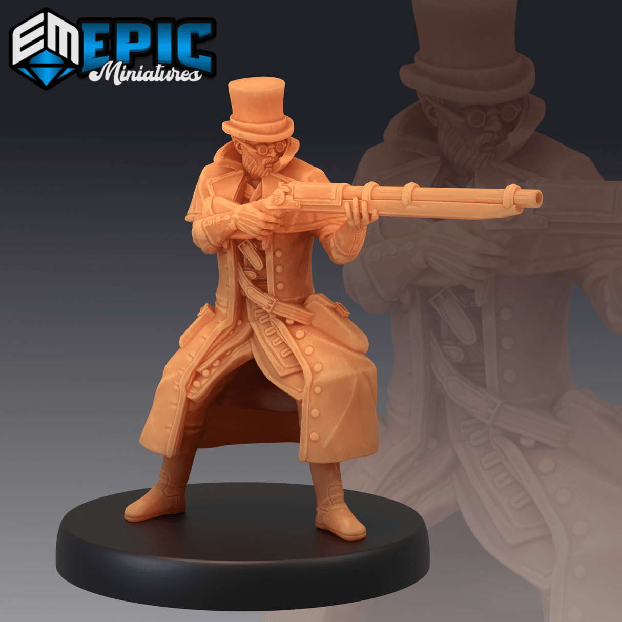 Steampunk Doctor Miniature | B - Tabletop RPG & D&D miniature. Perfect for wargaming & collectors