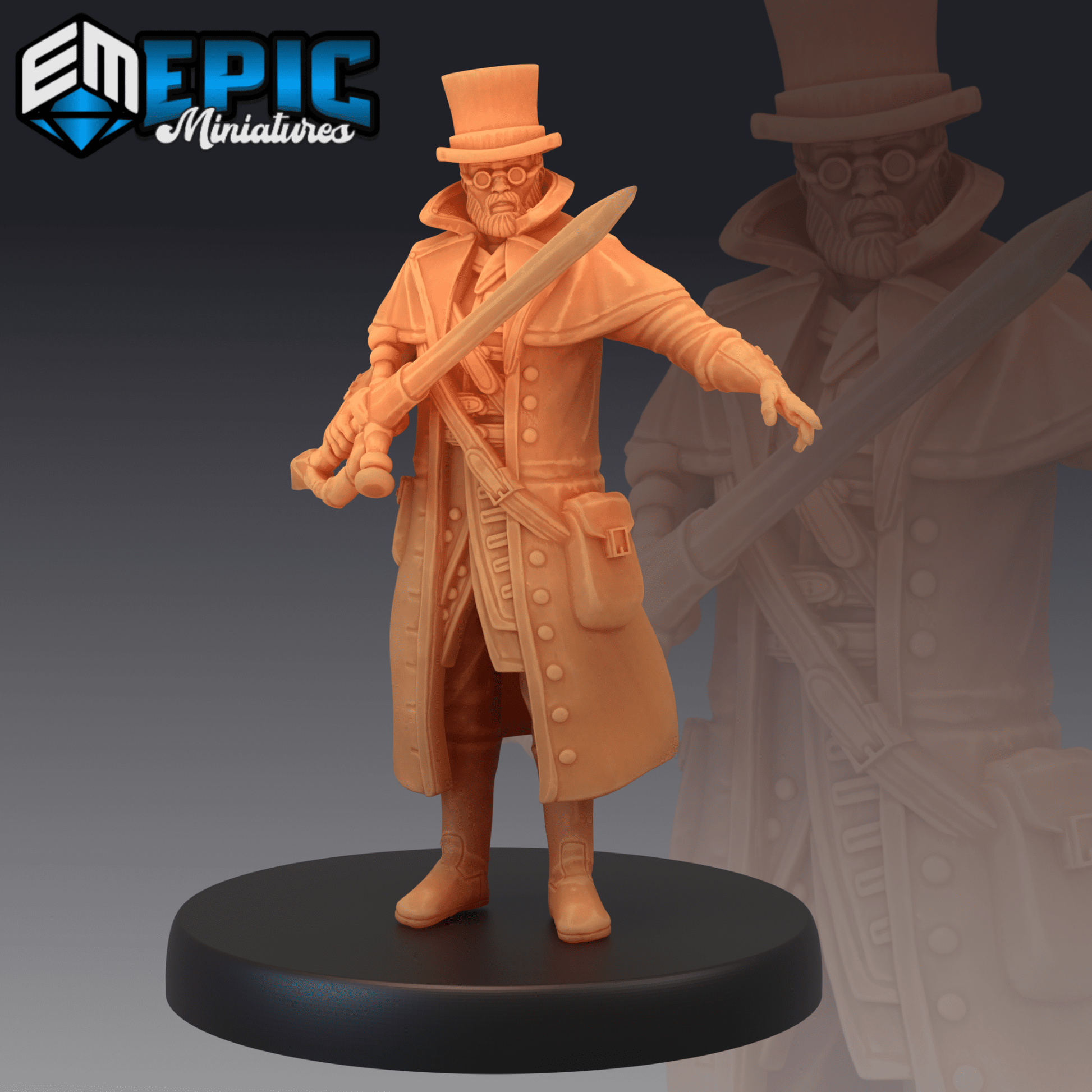 Steampunk Doctor Miniature - C - 28mm