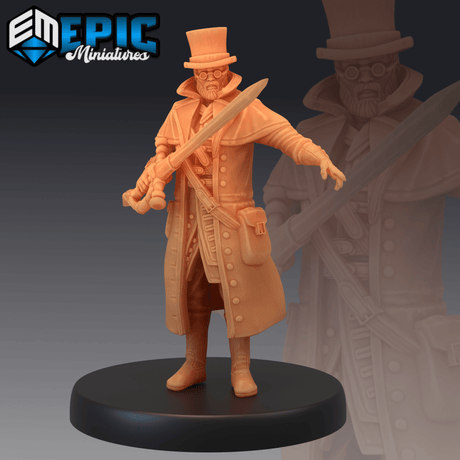 Steampunk Doctor Miniature | C - Tabletop RPG & D&D miniature. Perfect for wargaming & collectors