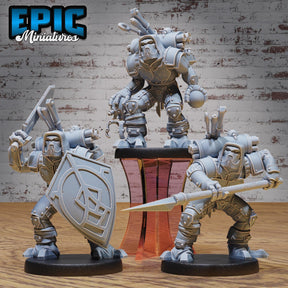 Steel Construct Miniature | Full Set All Models - Tabletop RPG & D&D miniature. Perfect for wargaming & collectors