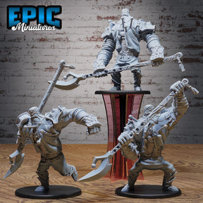 Stitch Golem Miniature | Set of 3 - Tabletop RPG & D&D miniature. Perfect for wargaming & collectors