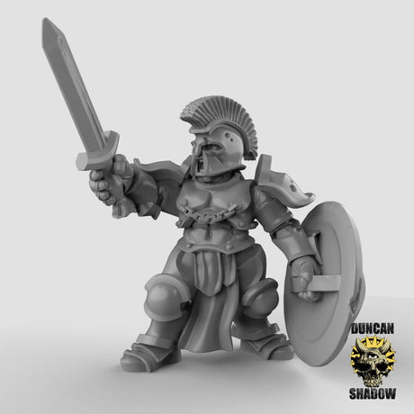 Storm Guard Miniature Greek sword and shield | A - Tabletop RPG & D&D miniature. Perfect for wargaming & collectors