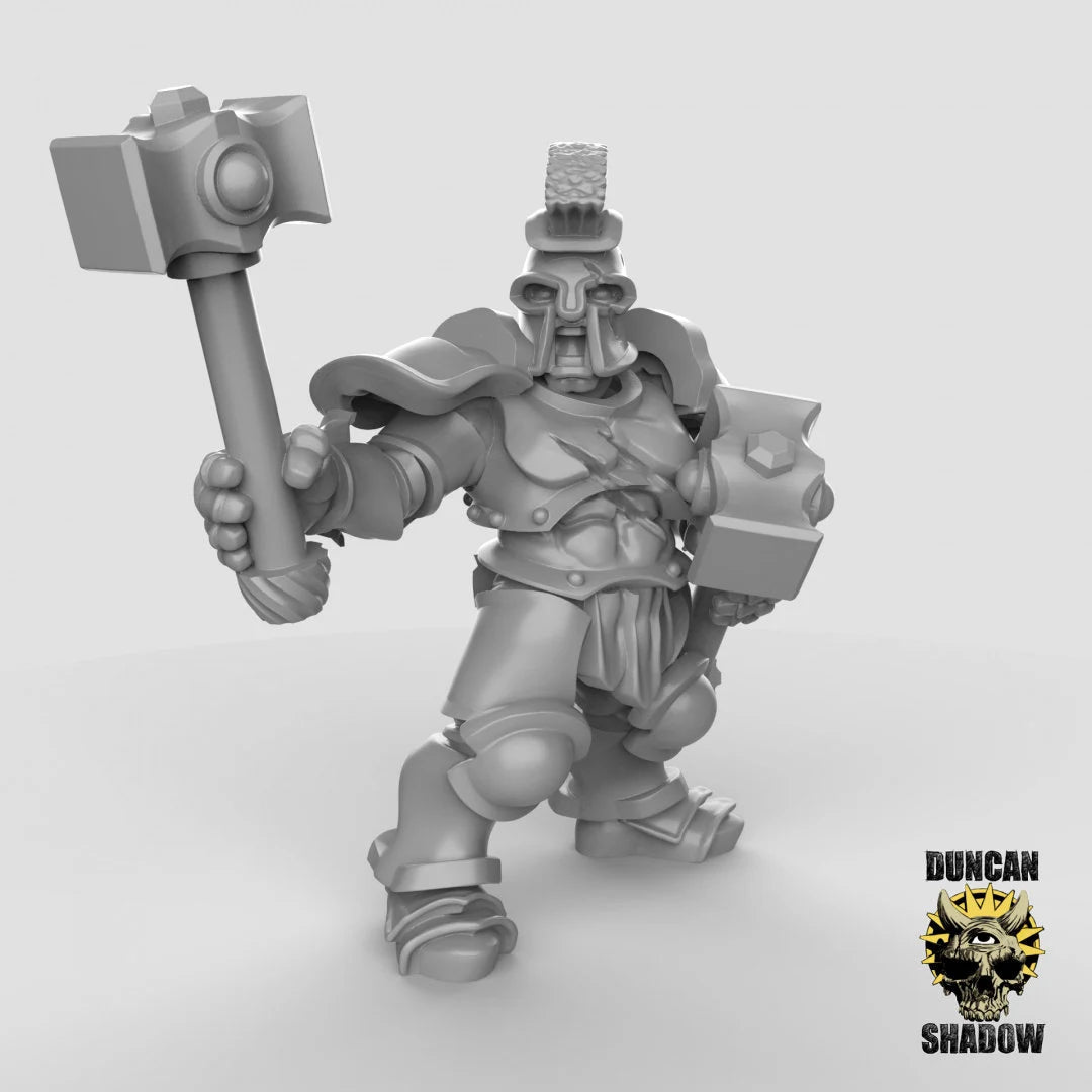 Storm Guard Miniature Greek hammersmiths | B - Tabletop RPG & D&D miniature. Perfect for wargaming & collectors
