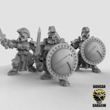 Storm Guard Miniature Greek sword and shield | Set of 3 - Tabletop RPG & D&D miniature. Perfect for wargaming & collectors