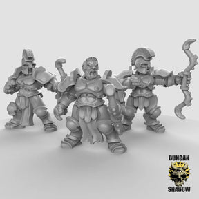 Storm Guard Miniature Greek Archers | Set of 3 - Tabletop RPG & D&D miniature. Perfect for wargaming & collectors