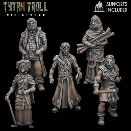Strahd Bundle Miniature set 3 | Set of 5 - Tabletop RPG & D&D miniature. Perfect for wargaming & collectors