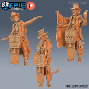 Strange Merchant Miniature | Set of 3 - Tabletop RPG & D&D miniature. Perfect for wargaming & collectors