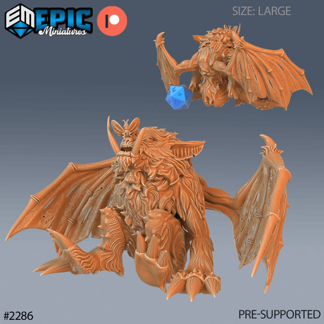 Summoned Beast Miniature | B - Tabletop RPG & D&D miniature. Perfect for wargaming & collectors