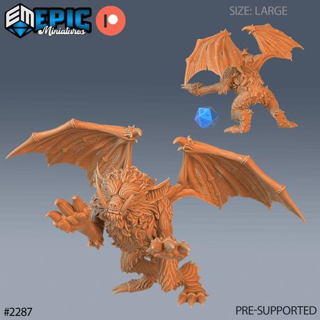 Summoned Beast Miniature | C - Tabletop RPG & D&D miniature. Perfect for wargaming & collectors