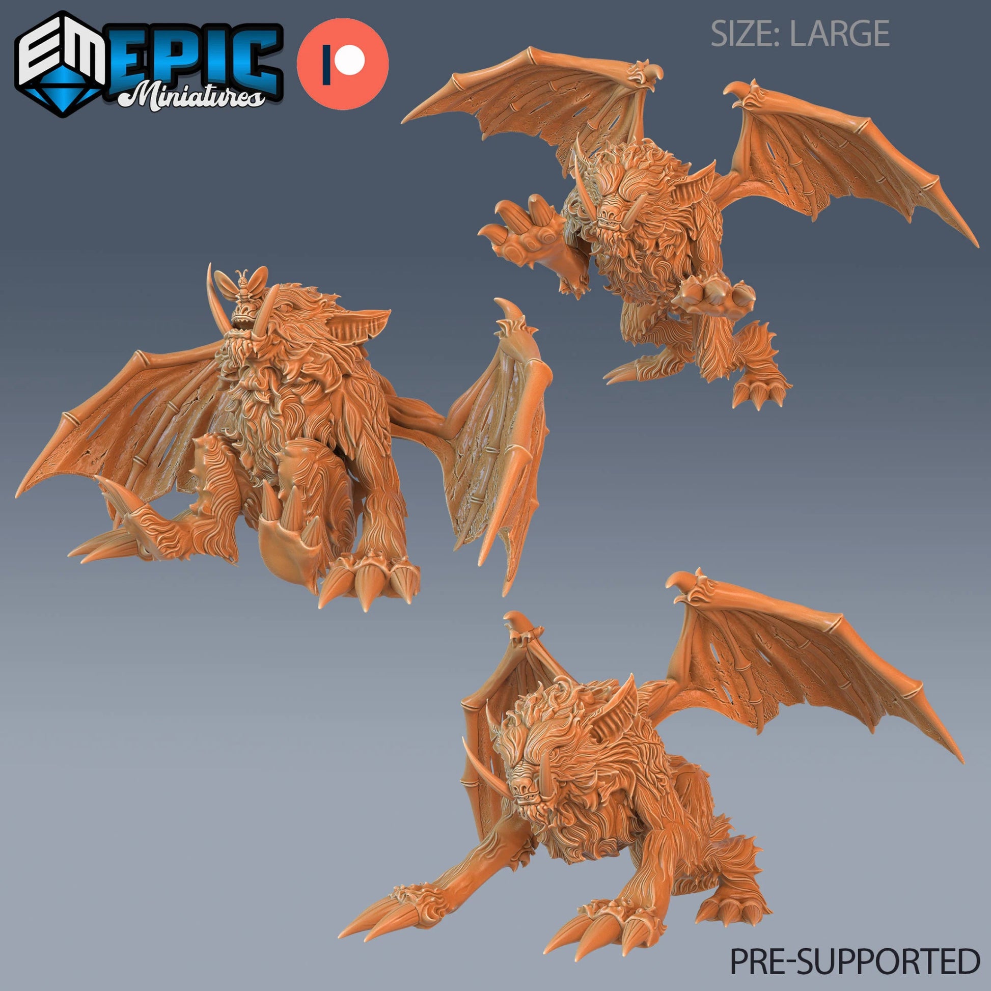 Summoned Beast Miniature - Set of 3 - 28mm