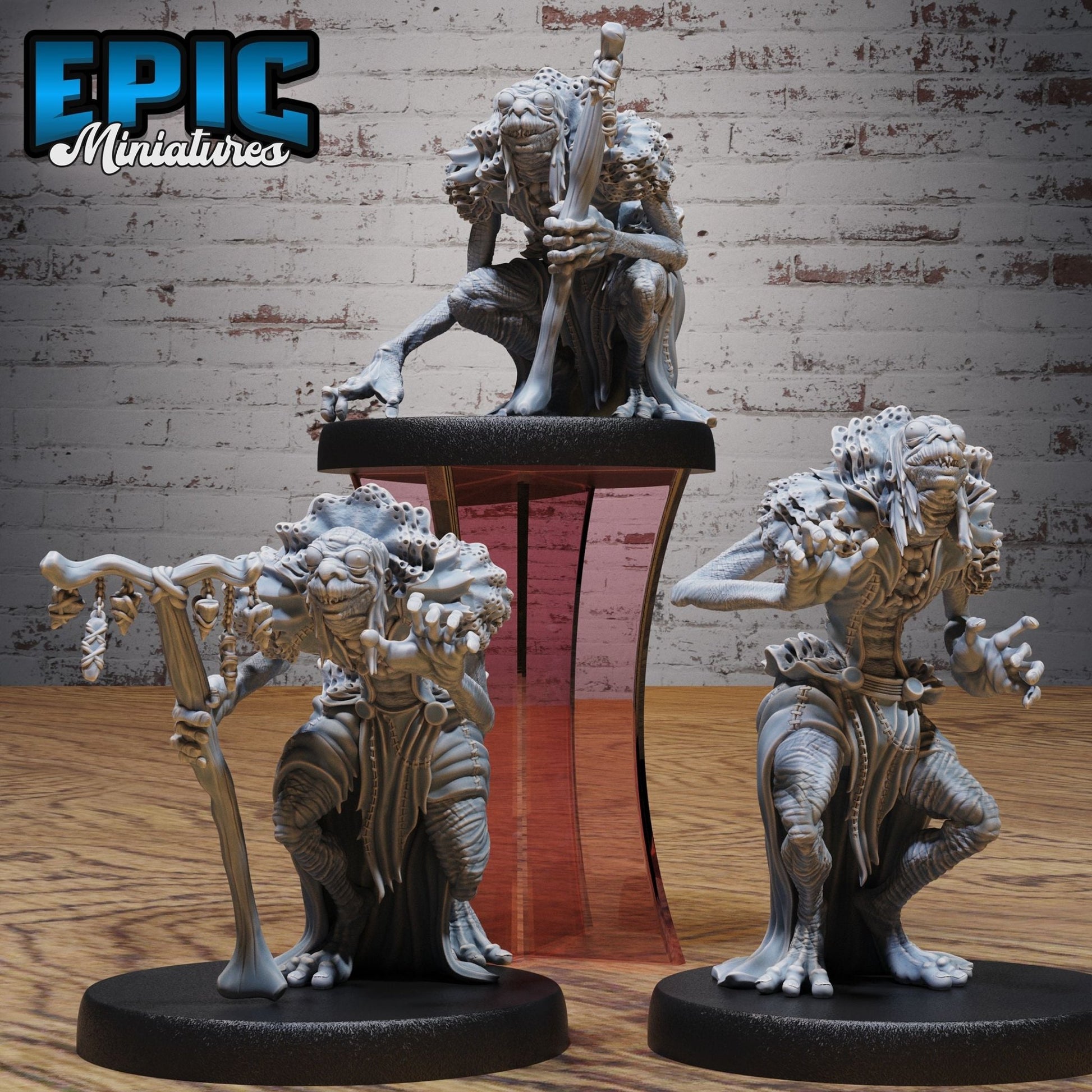 Swamp hag elder Miniature - Set of 3 - 32mm