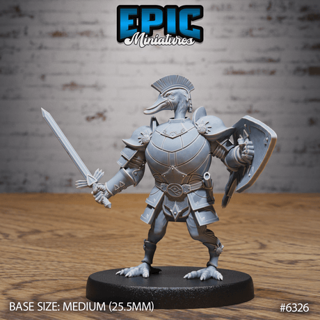 Swan Birdfolk Paladin Miniature | B - Tabletop RPG & D&D miniature. Perfect for wargaming & collectors