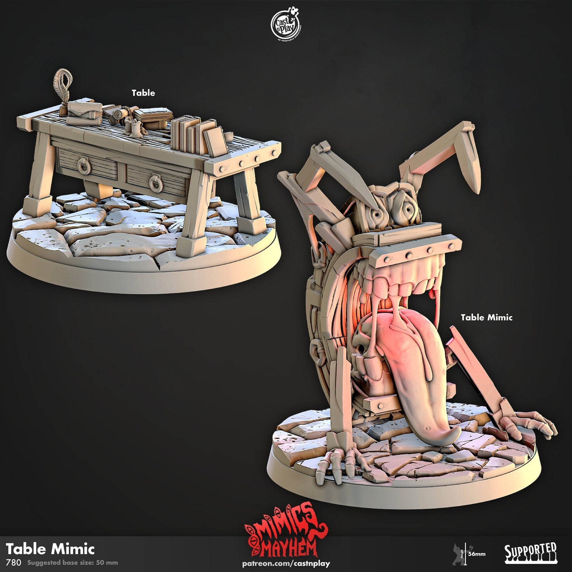 Table Mimic Miniature - Table - 32mm