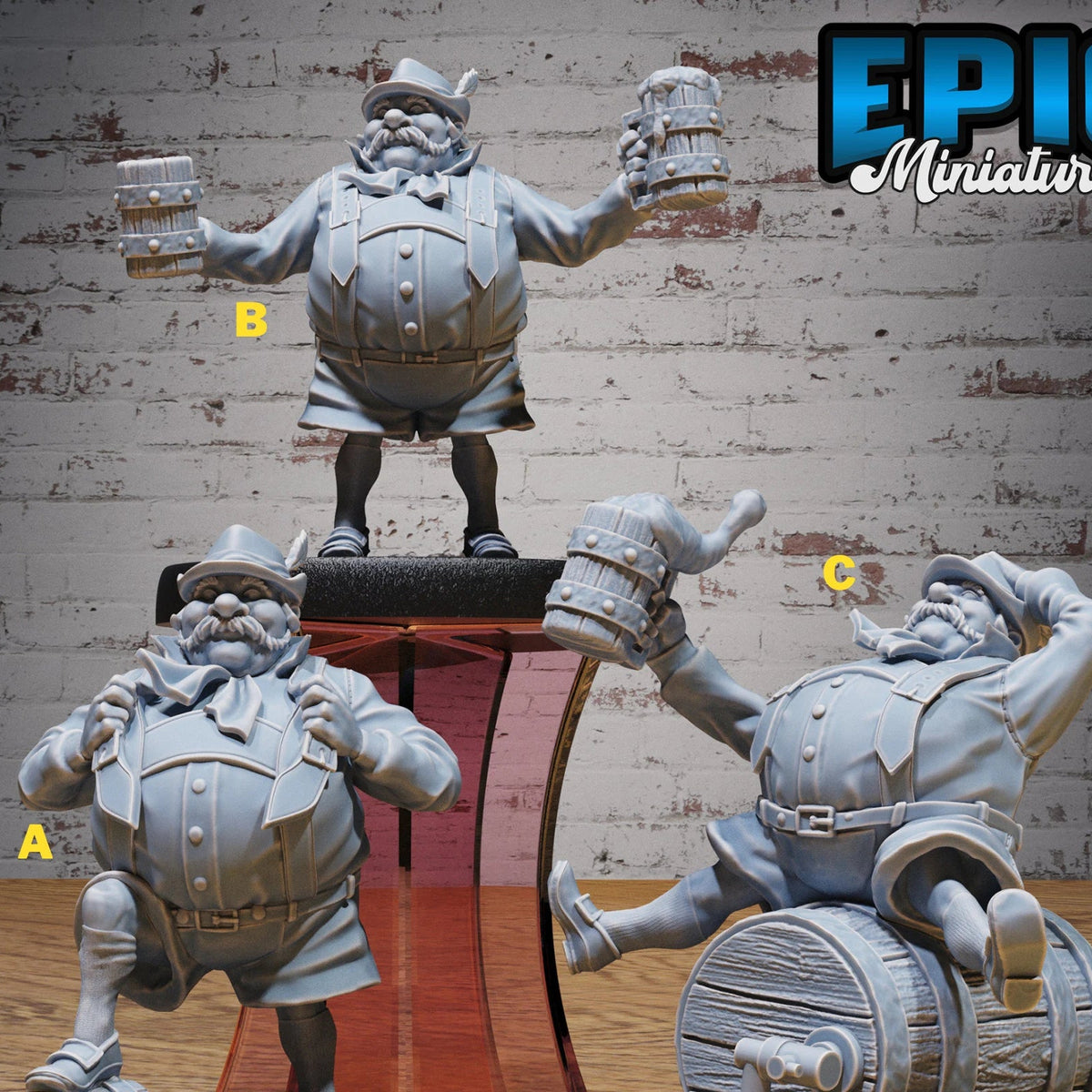 Tavern Owner Miniature | Human NPC Innkeeper for D&D & Pathfinder ...
