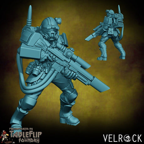 Tempest Guardsmen Miniature | D - Tabletop RPG & D&D miniature. Perfect for wargaming & collectors