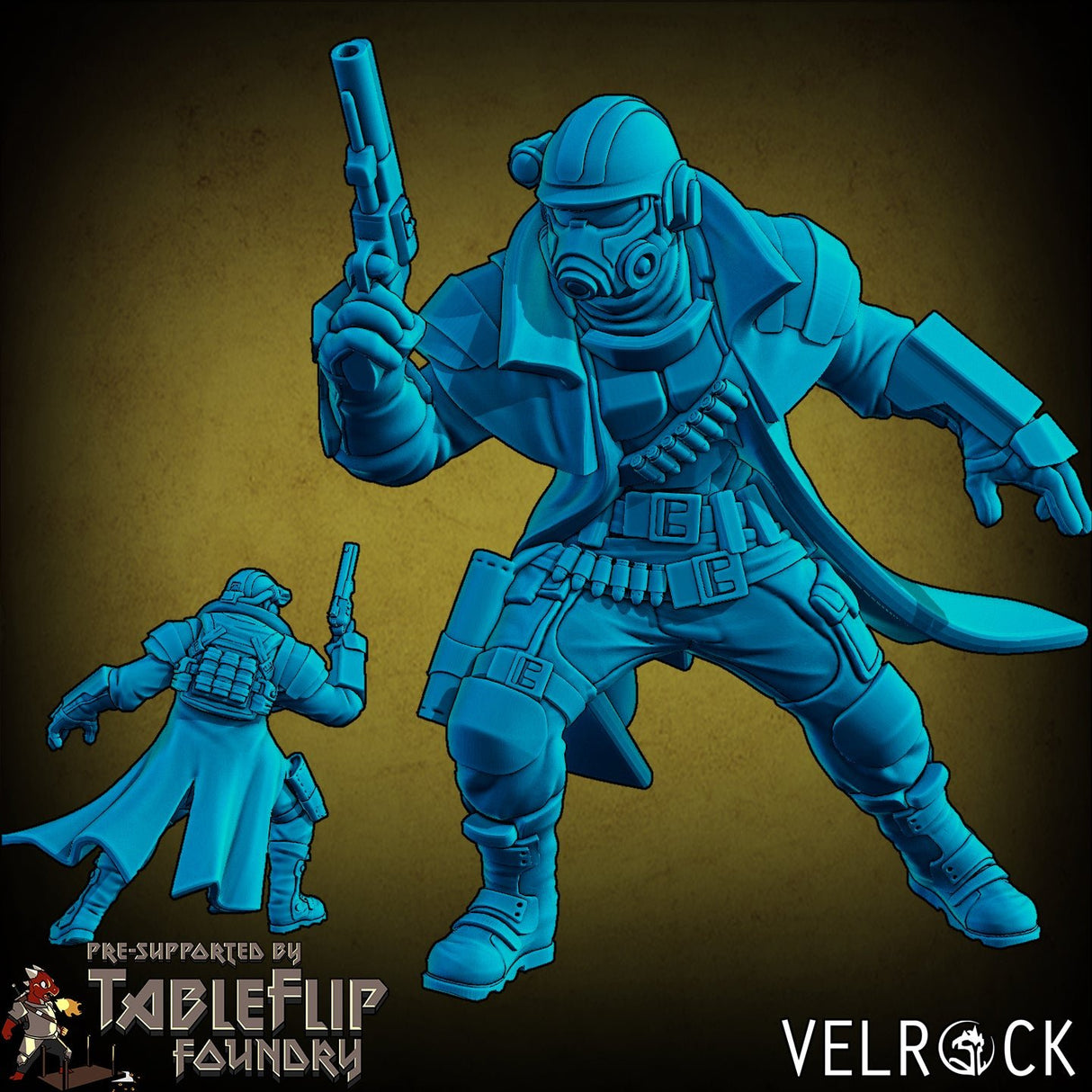 Tempest Guardsmen Rangers Miniature | B - Tabletop RPG & D&D miniature. Perfect for wargaming & collectors