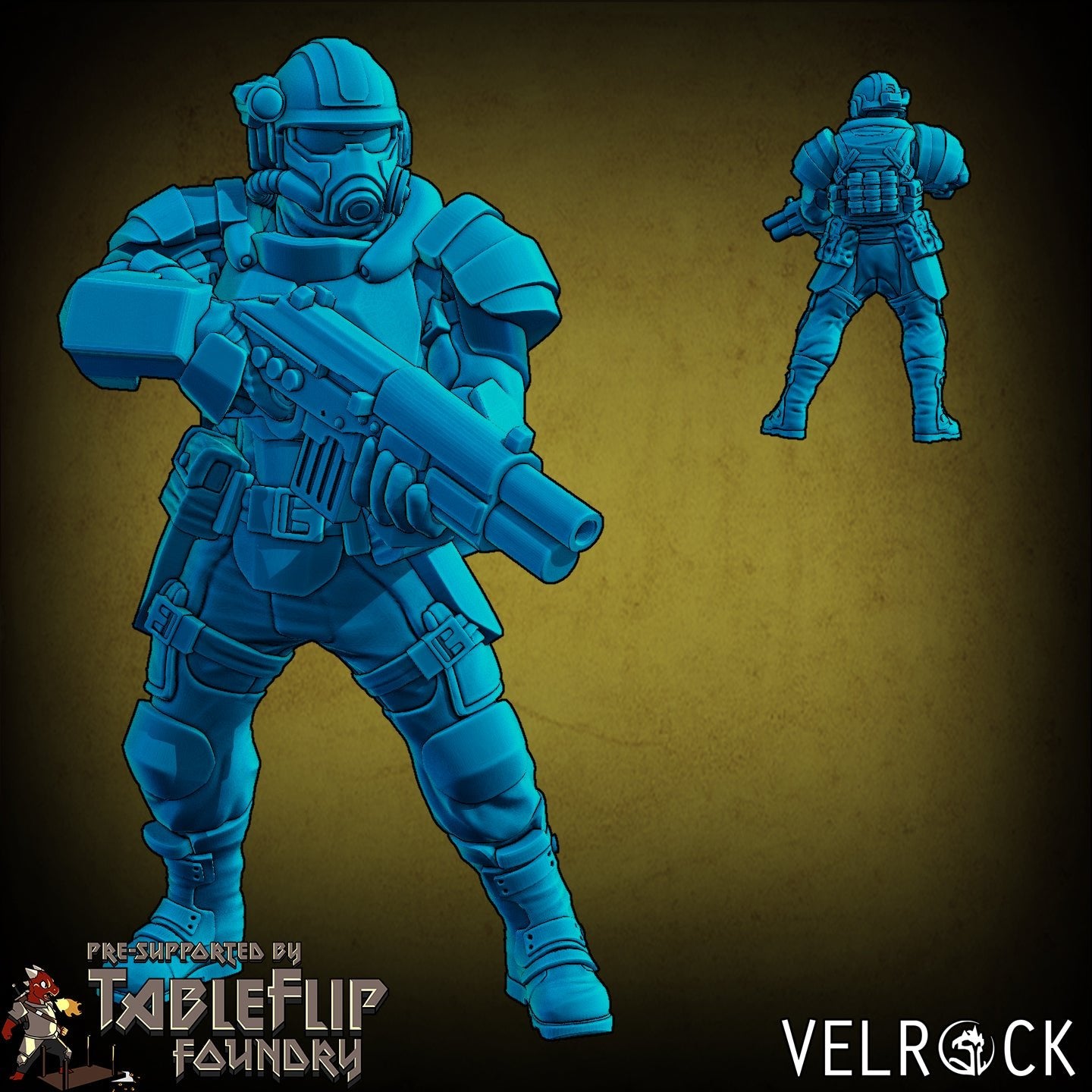 Tempest Guardsmen Rangers Miniature - C - 32mm