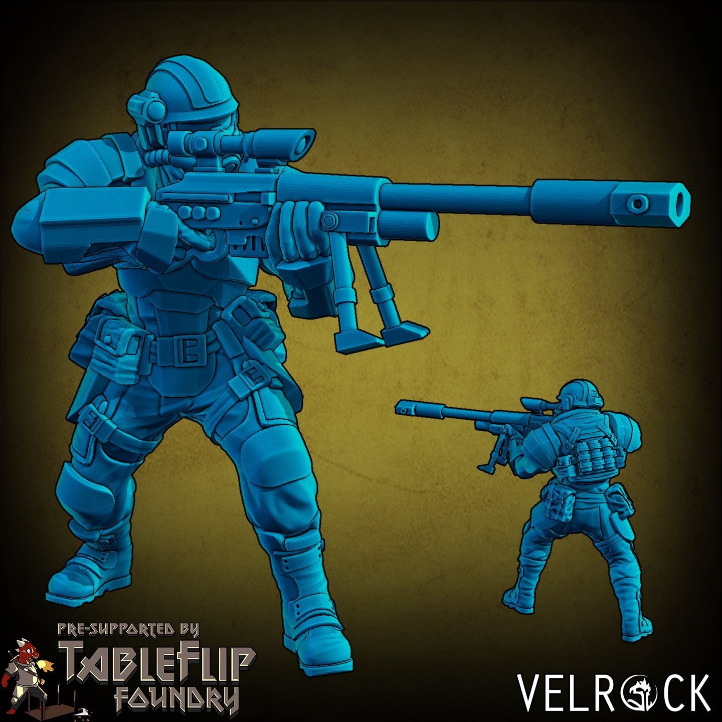 Tempest Guardsmen Rangers Miniature - D - 32mm