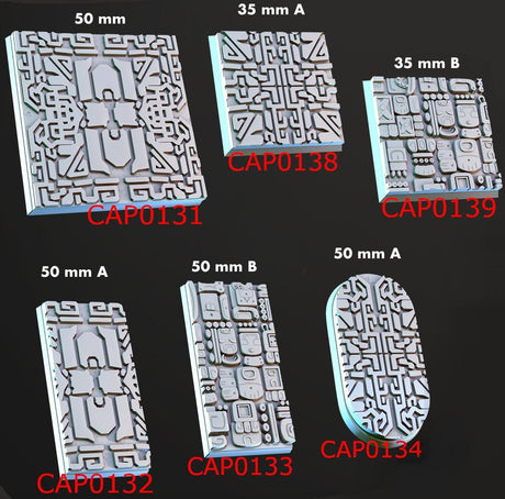 Temple Bases Miniature | 16pc 25mm - Tabletop RPG & D&D miniature. Perfect for wargaming & collectors