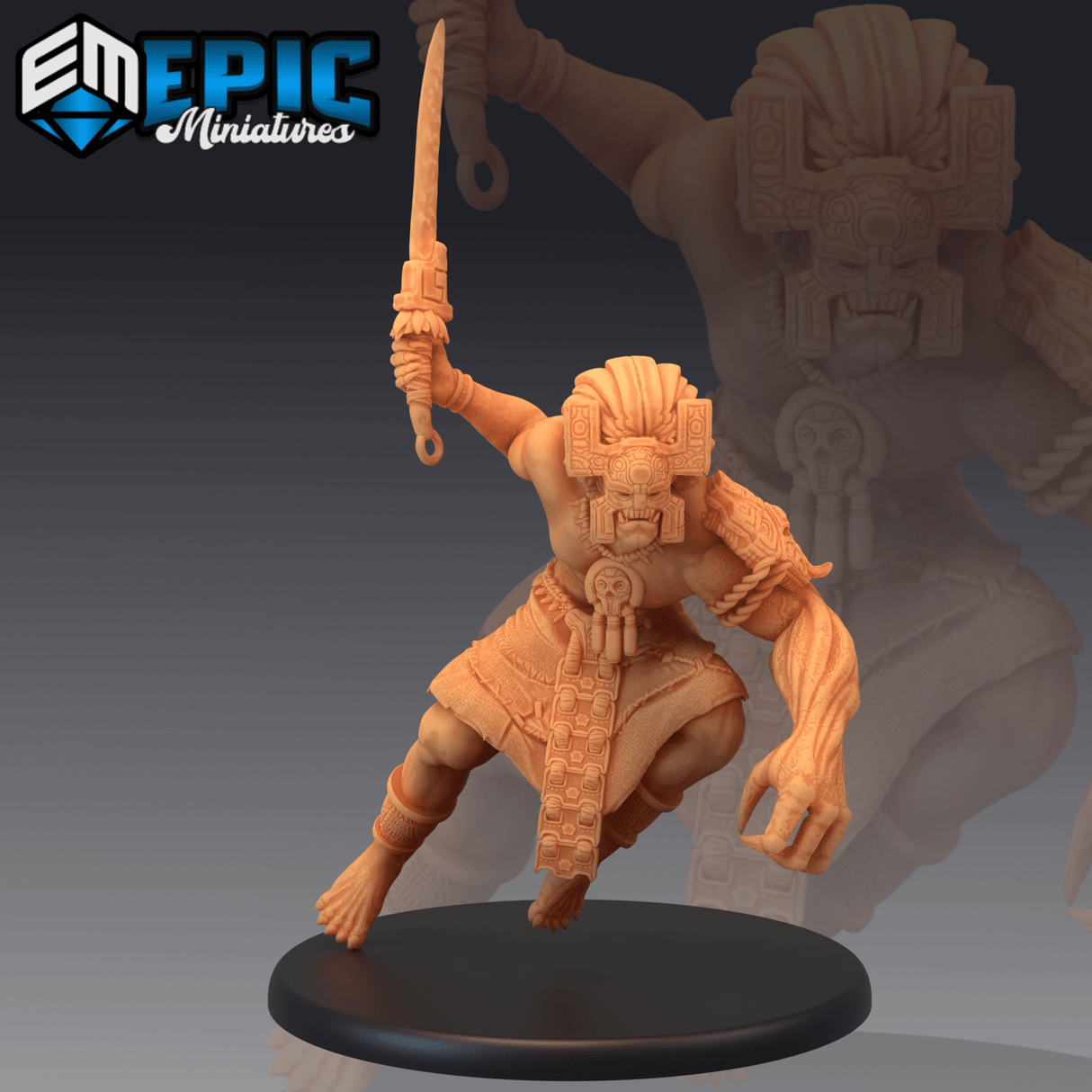 Temple Guard Miniature | C - Tabletop RPG & D&D miniature. Perfect for wargaming & collectors