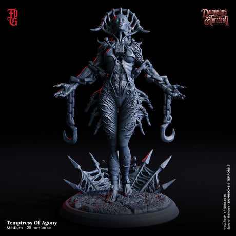 Temptress of Agony Miniature | Temptress of Agony - Tabletop RPG & D&D miniature. Perfect for wargaming & collectors