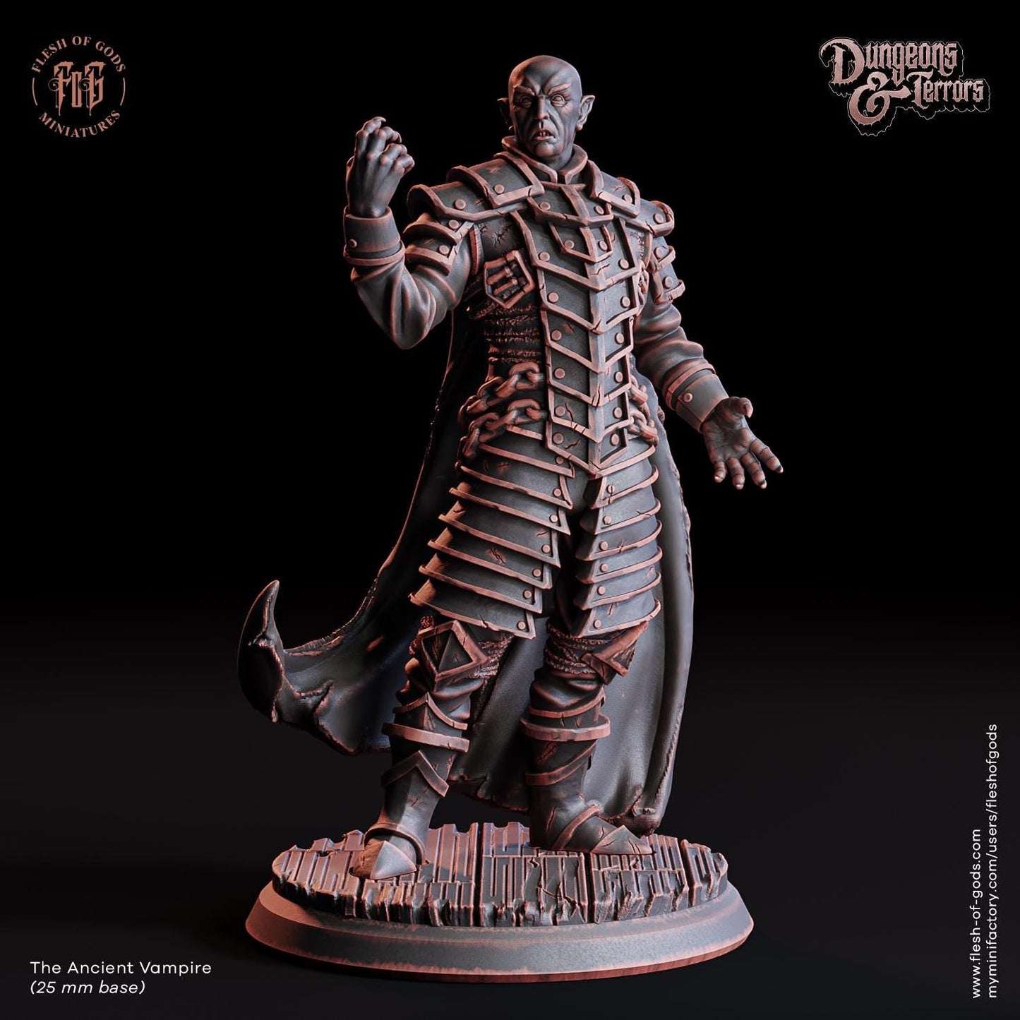 The Ancient Vampire Miniature - The Ancient Vampire - 32mm