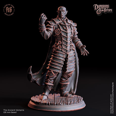 The Ancient Vampire Miniature | The Ancient Vampire - Tabletop RPG & D&D miniature. Perfect for wargaming & collectors