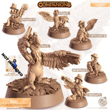 The Blue Parrot Companion Miniature | Adventurer A - Tabletop RPG & D&D miniature. Perfect for wargaming & collectors