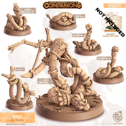 The Boa Companion Miniature - Aztec warrior A - 32mm