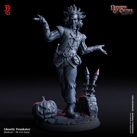 The Crow Avenger Miniature | Ghostly Prankster - Tabletop RPG & D&D miniature. Perfect for wargaming & collectors
