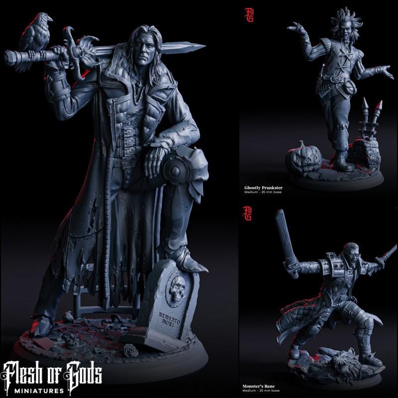 The Crow Avenger Miniature | The Crow Avenger - Tabletop RPG & D&D miniature. Perfect for wargaming & collectors