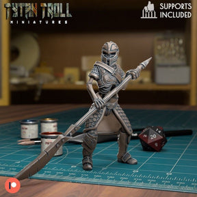 The Crypt Skeleton Bundle Miniature | Skeleton 1 - Tabletop RPG & D&D miniature. Perfect for wargaming & collectors