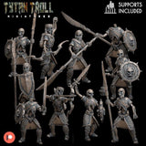 The Crypt Skeleton Bundle Miniature | Skeleton 10 - Tabletop RPG & D&D miniature. Perfect for wargaming & collectors