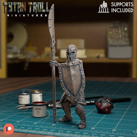 The Crypt Skeleton Bundle Miniature | Skeleton 2 - Tabletop RPG & D&D miniature. Perfect for wargaming & collectors