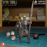 The Crypt Skeleton Bundle Miniature | Skeleton 4 - Tabletop RPG & D&D miniature. Perfect for wargaming & collectors