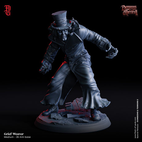 The Deathly Trio Miniature | Grief Weaver - Tabletop RPG & D&D miniature. Perfect for wargaming & collectors