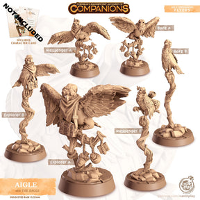 The Eagle Companion Miniature | Bare A - Tabletop RPG & D&D miniature. Perfect for wargaming & collectors