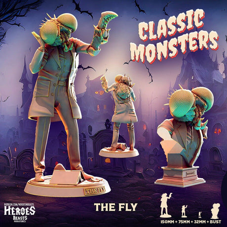 The Fly Miniature | The Fly - Tabletop RPG & D&D miniature. Perfect for wargaming & collectors