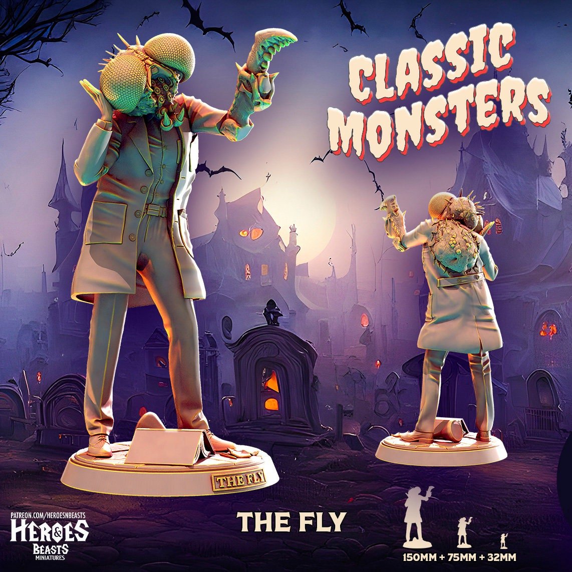 The Fly Miniature - The Fly - 32mm