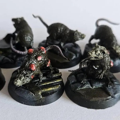The Giant Plague Rat Miniature | Plague Rat 1 - Tabletop RPG & D&D miniature. Perfect for wargaming & collectors