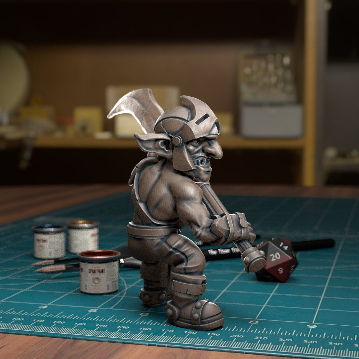 The Goblin Spearmen Miniature | Full Set All Models - Tabletop RPG & D&D miniature. Perfect for wargaming & collectors