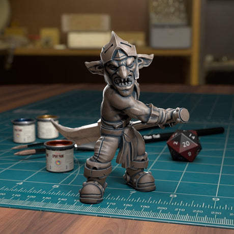The Goblin Spearmen Miniature | Full Set All Models - Tabletop RPG & D&D miniature. Perfect for wargaming & collectors