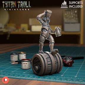 The Halfling Bundle Miniature | Halfling 1 - Tabletop RPG & D&D miniature. Perfect for wargaming & collectors