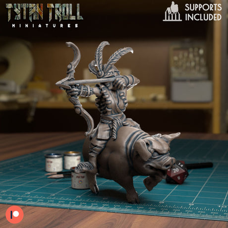 The Halfling Bundle Miniature | Halfling 3 - Tabletop RPG & D&D miniature. Perfect for wargaming & collectors
