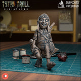 The Halfling Bundle Miniature | Halfling 5 - Tabletop RPG & D&D miniature. Perfect for wargaming & collectors