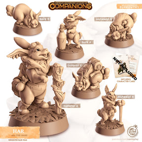 The Hare Companion Miniature | Alchemist A - Tabletop RPG & D&D miniature. Perfect for wargaming & collectors