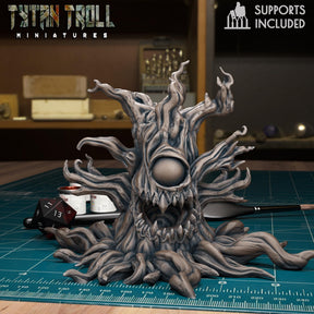 The Haunted Tree Miniature | Haunted Tree 1 - Tabletop RPG & D&D miniature. Perfect for wargaming & collectors
