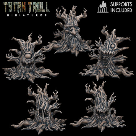 The Haunted Tree Miniature | Haunted Tree 1 - Tabletop RPG & D&D miniature. Perfect for wargaming & collectors